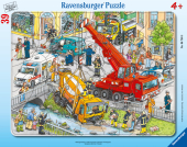 Ravensburger Kinderpuzzle - 06768 Rettungseinsatz - Rahmenpuzzle für Kinder ab 4 Jahren, mit 39 Teilen
