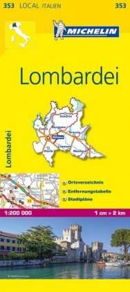 Michelin Karte Lombardei. Lombardia