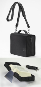 SKIN Tasche BASIC 2.0 Gr. L (Sartorius) onyx-schwarz / mit Tragegurt & Buchstütze