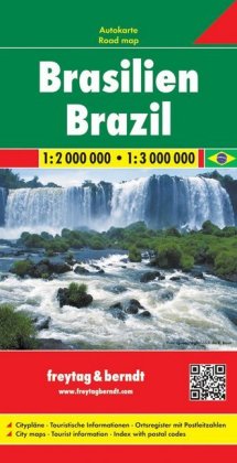 Freytag & Berndt Autokarte Brasilien. Brasil. Brazilie. Brazil. Brésil. Brasile 