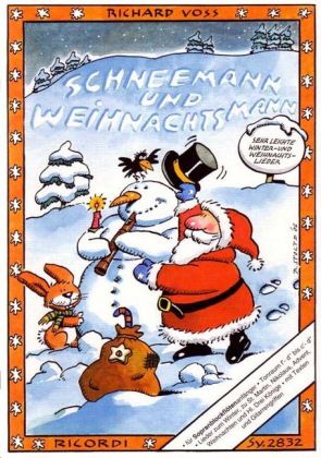 Schneemann und Weihnachtsmann, für Sopranblockflöte