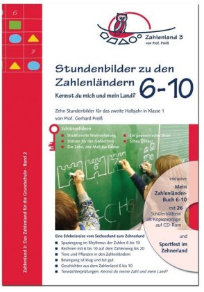 Stundenbilder zu den Zahlenländern 6 bis 10, m. CD-ROM