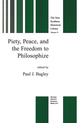 Piety, Peace and the Freedom to Philosophize 