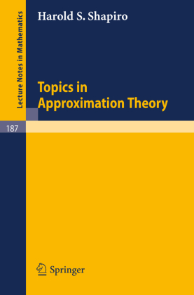 Topics in Approximation Theory 