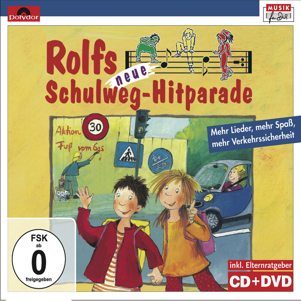 Rolfs neue Schulweg-Hitparade, 1 CD-Audio + 1 DVD