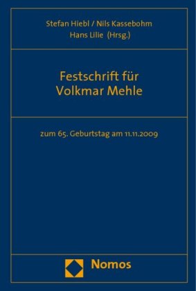 Festschrift für Volkmar Mehle 