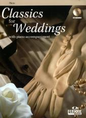 Classics for Weddings, für Querflöte u. Klavier, m. Audio-CD