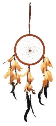 Traumfänger mit langen Federn 10 cm