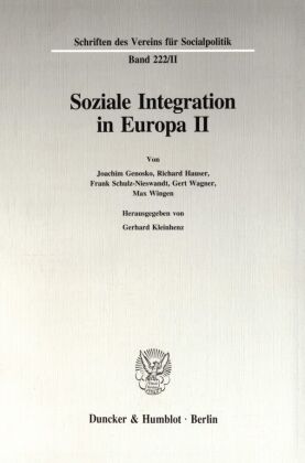 Soziale Integration in Europa II. 