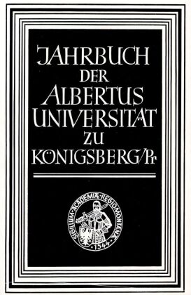 Jahrbuch der Albertus-Universität zu Königsberg/Pr. 