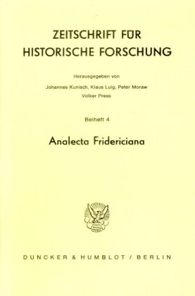 Analecta Fridericiana. 