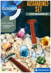 Ausgrabungsset - Steine und Mineralien (Experimentierkasten)