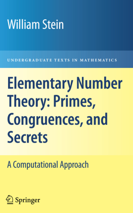 Elementary Number Theory: Primes, Congruences, and Secrets 
