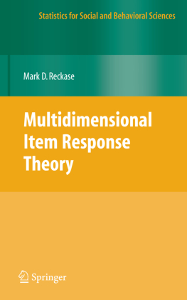 Multidimensional Item Response Theory 
