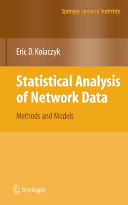 Statistical Analysis of Network Data 