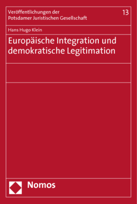 Europäische Integration und demokratische Legitimation 