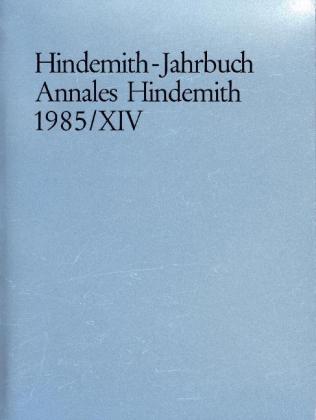 Hindemith-Jahrbuch 
