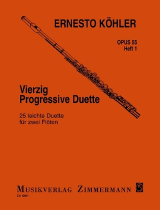 Vierzig progressive Duette op. 55 für 2 Flöten 