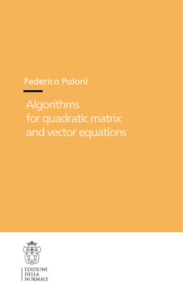 Algorithms for Quadratic Matrix and Vector Equations 