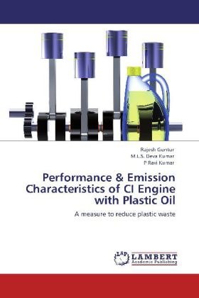 Performance & Emission Characteristics of CI Engine with Plastic Oil 