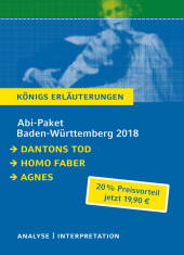 Abi-Paket Baden-Württemberg 2018: Dantons Tod / Homo faber / Agnes, 3 Bde.