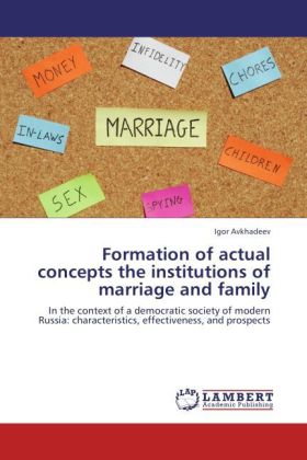 Formation of actual concepts the institutions of marriage and family 