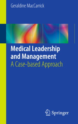Medical Leadership and Management 