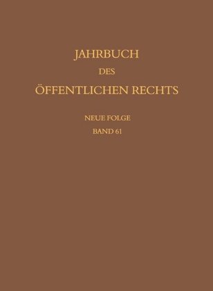 Jahrbuch des öffentlichen Rechts der Gegenwart. Neue Folge 
