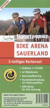 KKV Mountainbikekarte Bike Arena Sauerland, 3 Bl.