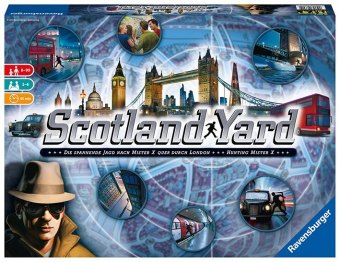 Ravensburger Gesellschaftsspiel 26601 - Scotland Yard - Familienspiel, Brettspiel für Kinder und Erwachsene, Spiel des J