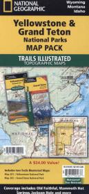 National Geographic Trails Illustrated Map Yellowstone & Grand Teton National Parks Map Pack, 2 Pts.