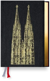 Gotteslob Erzbistum Köln. Rindleder schwarz, Goldschnitt, Domprägung.
