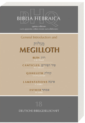 Biblia Hebraica Quinta (BHQ), Megilloth