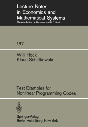 Test Examples for Nonlinear Programming Codes 