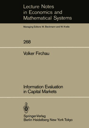 Information Evaluation in Capital Markets 