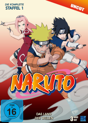 Naruto - Das Land der Wellen, 3 DVDs (Uncut) 