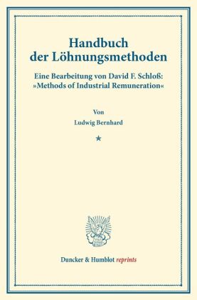 Handbuch der Löhnungsmethoden. 