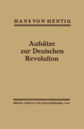 Aufsätze zur Deutschen Revolution 