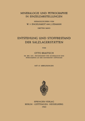 Entstehung und Stoffbestand der Salzlagerstätten 