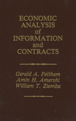 Economic Analysis of Information and Contracts 