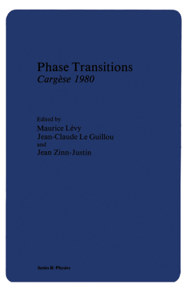 Phase Transitions Cargèse 1980 