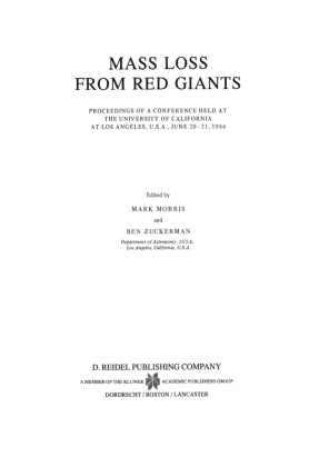 Mass Loss from Red Giants 