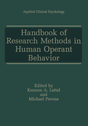 Handbook of Research Methods in Human Operant Behavior 