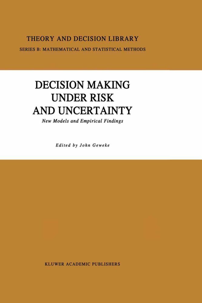 Decision Making Under Risk and Uncertainty - Michaelsbund