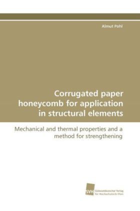 Corrugated paper honeycomb for application in structural elements 