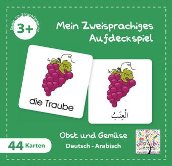 Mein Zweisprachiges Aufdeckspiel, Obst und Gemüse, Arabisch (Kinderspiel)