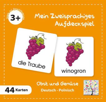 Mein Zweisprachiges Aufdeckspiel, Obst und Gemüse, Polnisch (Kinderspiel) 