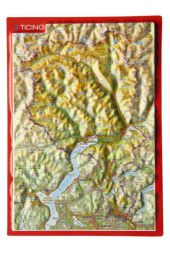 Ticino, Reliefpostkarte. Tessin