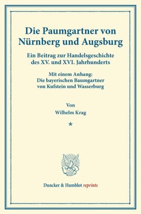 Die Paumgartner von Nürnberg und Augsburg. 