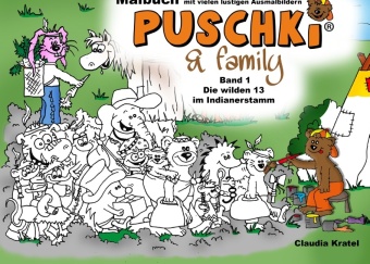 Malbuch zu  PUSCHKI & family 